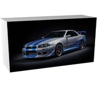 Revell 07754 Fast & Furious - Brian's 1999 Nissan Skyline GT-R (Click System) 1:16 Scale Unbuilt, Pre-Coloured, Click-Together (Non-Glue), Plastic Model Kit
