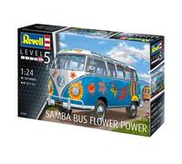Revell 1:24 Volkswagen Samba T1 Flower Power Model Kit - 07050
