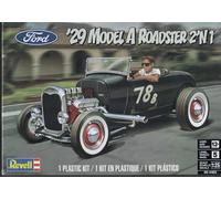 Revell Monogram 14463-1929 Ford Model A Roadster - 1:25 Scale - Unbuilt/Unpainted Plastic Model Kit