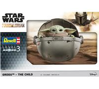 Revell 06783 Star Wars: The Mandalorian Grogu™ - The Child 1:3 Scale Unbuilt/Unpainted Plastic Model Kit with Variable-Height Display Stand