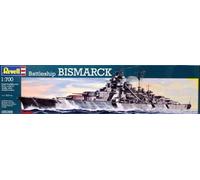 Revell 1/700 German Battleship Bismarck Ship Model Kit #5098