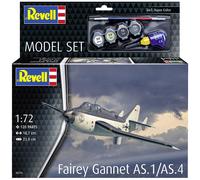 Revell 63775 Model Set Fairey Gannet AS.1/AS.4 1:72 Scale Unbuilt/Unpainted Plastic Model Kit with Accessories