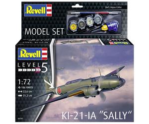 Revell 1/72 Mitsubishi KI-21-IA Sally Model Aircraft Set Paint Glue