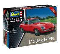 Revell 07717 Jaguar E-Type 1:8 Scale Unbuilt/Unpainted Plastic Model Kit