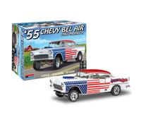 Revell 14519 1955 Chevrolet Bel Air Street Machine 2N1 1:24 Scale 92-Piece Skill Level 4 Model Car Building Kit White