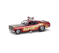 Revell 14528 '70 Plymouth Duster Funny Car 1:24 Scale 100-Piece Skill Level 4 Model Car Building Kit Clear White