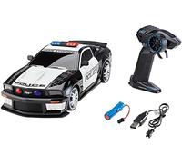 Revell 24665 RC Scale US Police Ford Mustang, GHz-Fernsteuerung, wechselbarer Li-Ion-Akku, LED-Beleuchtung, Blaulicht, Sirene, 33 cm Remote
