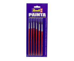 Revell 29621 Painta Standard Brush Set 6 Pieces Size 00/0/1/2/3 And 4 New