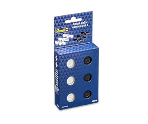 Revell 32215 - Matt Whites & Blacks Set - 6x Enamel Paints (14ml each)