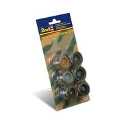 REVELL Colour Set 6x14ml Enamel Paints - Military, Aircraft, Cars, Base Colour