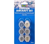 Revell 39072 Civilian Aircraft Acrylic Aqua Color Model Kit Paint 5ml 6 Pack