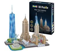 Revell 3D Puzzle 00142 New York Skyline 123 Pieces, Highly Detailed, 37cm in length, Fun & Easy To Build