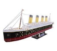 Revell 3D Puzzle 00154 RMS Titanic - LED Edition 266 Pieces, Highly Detailed, Stunning Light Effects, Over 87cm in length, Fun & Easy To Build
