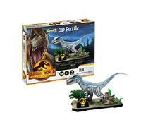 Revell 3D Puzzle 00243 Jurassic World Dominion - Blue 57 Pieces, Highly Detailed, With Diorama Base, 38cm in length, Fun & Easy To Build