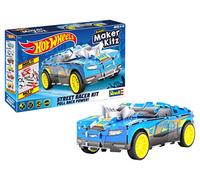 Revell 50314 D-Muscle, Toy Car 1:32 with Jumping Jump, Hot Wheels Maker, Assemble and Drive, with Pull Back Motor, Blue