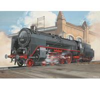 Revell Model Set 62171 Express Locomotive BR02&Tender 2'2'T30 1:87 Scale Unbuilt/Unpainted Plastic Model Kit with Accessories