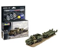 Revell Model Kit M19 Tank Transporter - 1:76 scale, Unbuilt Unpainted Plastic, With Accessories