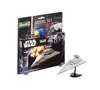 Revell 63609 Model Set Imperial Star Destroyer 1:12300 Scale Unbuilt/Unpainted Plastic Model Kit with Accessories