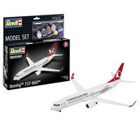 Revell 63772 Model Set Boeing 737-800 "Turkish Airlines 1:144 Scale Unbuilt Plastic Model Kit With Accessories