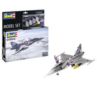 Revell 63776 Model Set Saab JAS-39C Gripen 1:72 Scale Unbuilt/Unpainted Plastic Model Kit with Accessories
