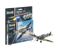 Revell 63897 Supermarine Spitfire Model Starter Set Glue Paint Brush 1:71 Scale