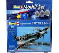 REVELL 64164 MODEL SET AIRPLANE SPITFIRE MK V MODEL WITH BASIC ACCESSORIES 1/7
