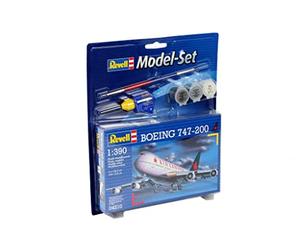 Revell 64210 Model Set Boeing 747-200 "Air Canada 1:390 Scale Unbuilt/Unpainted Plastic Model Kit with Accessories