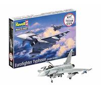 Revell 74282 Starter Kit Eurofighter Typhoon (Single Seater) 1:144 Scale, Plastic Model Kit with Basic Paint Colours, Model Glue, and Paintbrush