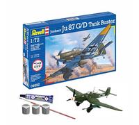 Revell 74692 Starter Kit Junkers Ju87 G/D Tank Buster 1:72 Scale Unbuilt Plastic Model Kit with Accessories