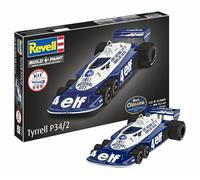 Revell 77741 Starter Kit Tyrrell P34/2 6-Wheeler 1:32 Scale, Plastic Model Kit with Basic Paint Colours, Model Glue, and Paintbrush