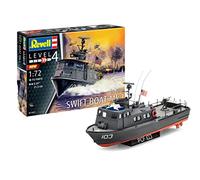 Revell 85-0321 US Navy Swift Boat Mk.1 Model Military Ship Kit 1:72 Scale 93-Piece Skill Level 4 Plastic Model Building Kit, Gray