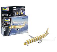 Revell Airbus A321-200 Condor Kit Maquette en Plastique Non construit/Non peint à l'échelle 1/144 avec accessoires