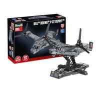 Revell Brick System 00961 Bell Boeing V-22 Osprey - Brick Model Kit - 1:25 Scale Unbuilt, 85.3cm in width, 3,730 Pieces, Includes Display Stand and Stickers For Decoration