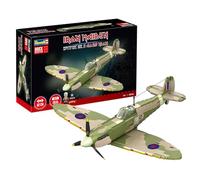 Revell Brick System 00962 Iron Maiden Spitfire MK.II Aces High - Brick Model Kit - 1:18 Scale Unbuilt, 52.5cm in length, over 2,500 Pieces, Includes Eddie Figure, Display Stand and Stickers