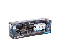 Revell Control 23566 Mini Remote Control Car with Camper, With Precise 2.4 GHz Control, 1:64 Scale, 14cm in length, Black