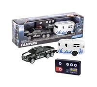 Revell Control 23566 Mini Remote Control Car with Camper, With Precise 2.4 GHz Control, 1:64 Scale, 14cm in length, Black