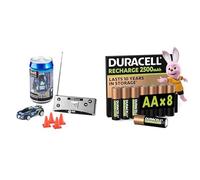 Revell Control Mini RC Racing Car I, 1:43, & Duracell AA Rechargeable 8 pack, 2500mAh