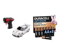 Revell Control Porsche 911 GT3 RS RC, 1:24, LED, 8+ years, & Duracell Optimum AA 8 pack, Power Boost