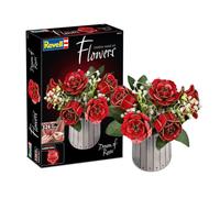 Revell Dream of Roses - Wooden Flowers, DIY Bouquet with Vase and Scented Ring, Sustainable Flower Decoration, Creative Gift Idea