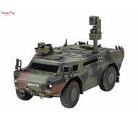 Revell Model Set 63356 Spähwagen Fennek 1:72 Scale Unbuilt/Unpainted Plastic Model Kit with Contacta Professional Glue, Paintbrush & Selected Aqua Color Paints