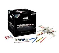 Revell Easy-Click Advent Calendar 01035 Star Wars X-Wing Fighter 1:57 Scale Unbuilt/Unpainted/Click-Together (Non-Glue) Plastic Model Kit with Tools, Brush & Selected Aqua Color Paints, 18 Years+