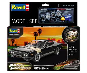 Revell Fast & Furious Dom's 1971 Plymouth GTX 1:24 Model Kit Set 67692