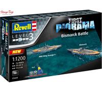 Revell First Diorama Set Bismarck Battle 1:1200 Model Kit
