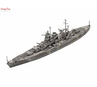 Revell Model Set 65181 Battleship Gneisenau 1:1200 Scale Unbuilt/Unpainted Plastic Model Kit with Contacta Professional Glue, Paintbrush & Selected Aqua Color Paints