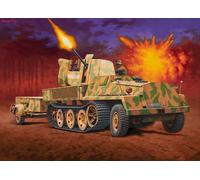 Revell Model Set 63293 SWS with Flak43 and Sd.Ah58 Ammo Trailer 1:72 Scale Unbuilt/Unpainted Plastic Model Kit with Accessories