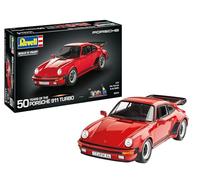 Revell Gift Set 05634 Porsche 911 Turbo 50th Anniversary 1:24 Scale Unbuilt Plastic Model Kit with Accessories