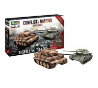Revell 05655 - 1/72 Gift Set Conflict of Nations - Tiger I + T34/85 + Book