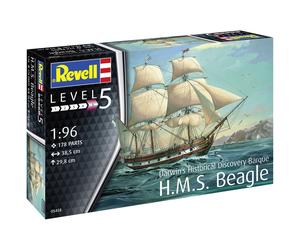 Revell H.M.S Beagle Charles Darwin Survey Barque 1:96 Model Ship Kit 05458