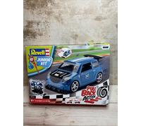 Revell Junior Kit Pull Back Rally Car Blue Model Kit for Kids, 36 Parts