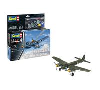 Revell Model Set 64972 Junkers Ju88 A-1 "Battle of Britain 1:72 Scale Unbuilt/Unpainted Plastic Model Kit with Accessories